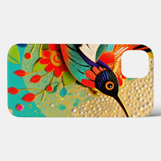 Coques Case-Mate iPhone Colibri occupé (Verso (horizontal))