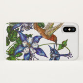 Coques Case-Mate iPhone Colibri roux et Columbine (Dos (Horizontal))