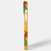 Coques Case-Mate iPhone Colibris et bouquet tropical en jaune (Verso / Gauche)