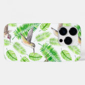 Coques Case-Mate iPhone Colibris et feuilles tropicaux (Verso (horizontal))
