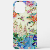 Coques Case-Mate iPhone Colibris et fleurs (Verso)