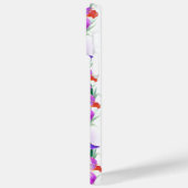 Coques Case-Mate iPhone Colibris et fleurs d'iris (Verso / Gauche)