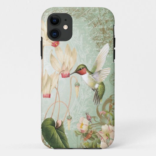 Coques Case-Mate iPhone Colibris Vintages (Dos)