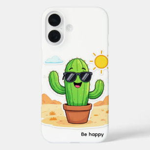 Coques iPhone 16 Coll Cactus Soyez heureux