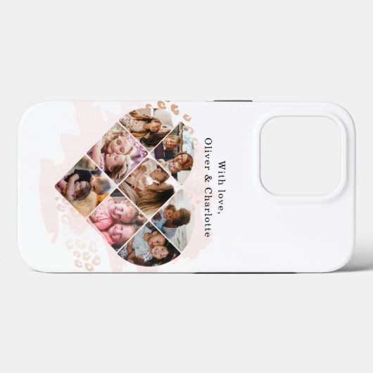 Coques Case-Mate iPhone Collage cardiaque (Verso (horizontal))