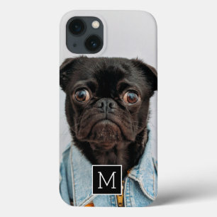 Case-Mate iPhone Case Collage carré noir et blanc de photo du monogramme