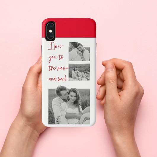 Coques Case-Mate iPhone Collage Couple Photo & Citation Romantique Love Yo