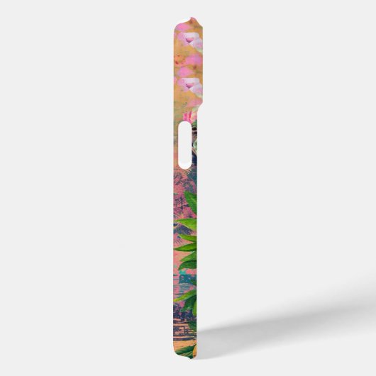 Coques Case-Mate iPhone collage d'agrumes siciliens bleu orange chic (Verso / Droite)