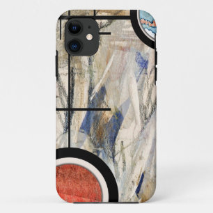 Etui iPhone Case-Mate collage d'art abstrait, médias mélangés et