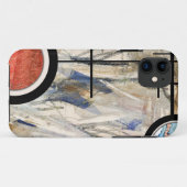 Coques Case-Mate iPhone collage d'art abstrait, médias mélangés et (Dos (Horizontal))