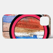 Coques Case-Mate iPhone collage d'art abstrait, milieux mixtes et aquarell (Verso (horizontal))