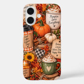 Coques Case-Mate iPhone Collage d'automne au parfum de citrouille (Verso)