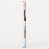 Coques Case-Mate iPhone Collage de 7 photos personnalisées sur marbre rose (Dos/Droite)