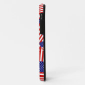 Coques Case-Mate iPhone Collage de drapeau américain (Dos/Gauche)