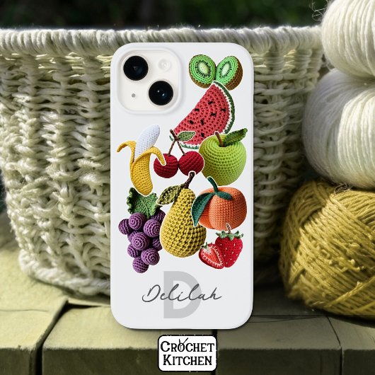 Coques Case-Mate iPhone Collage de fruits Artistic Rainbow Crochet tendanc