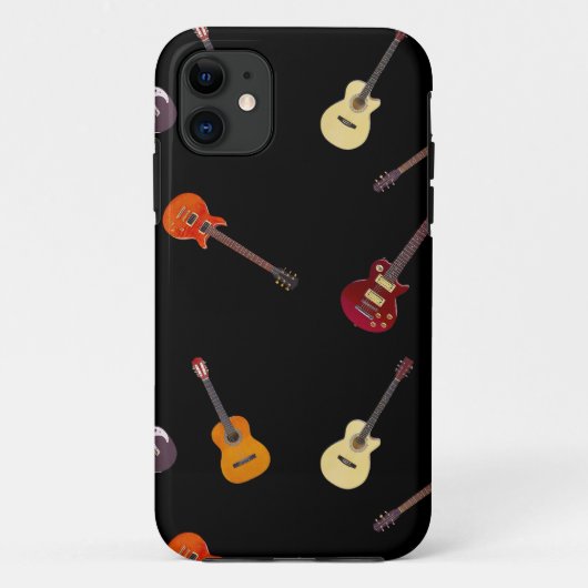 Coques Case-Mate iPhone Collage de guitare électrique et acoustique (Dos)