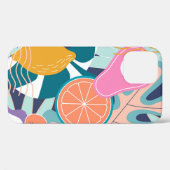 Coques Case-Mate iPhone Collage de jungle exotique et moderne. (Verso (horizontal))