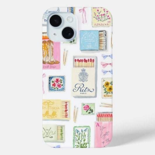 Coques Case-Mate iPhone Collage de la Preppy côtière, Collage d'été Dossie (Verso)