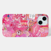 Coques Case-Mate iPhone Collage de la Preppy côtière, Collage d'été Dossie (Verso (horizontal))