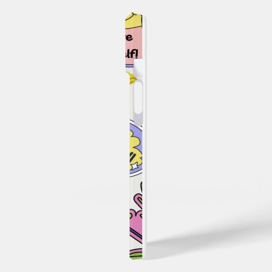 Coques Case-Mate iPhone Collage de l'autocollant d'affirmation positive (Verso / Gauche)