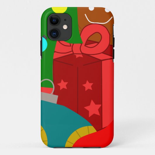 Coques Case-Mate iPhone Collage de Noël (Dos)