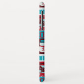 Coques Case-Mate iPhone Collage de Noël (Rouge/Bleu) (Dos/Gauche)