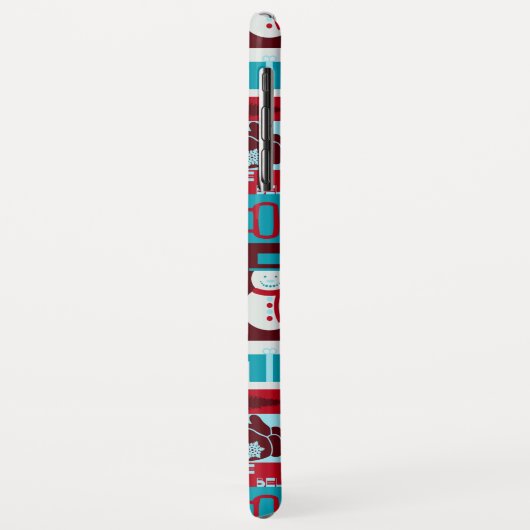 Coques Case-Mate iPhone Collage de Noël (Rouge/Bleu) (Dos/Gauche)