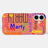 Coques Case-Mate iPhone Collage de noms (Verso (horizontal))