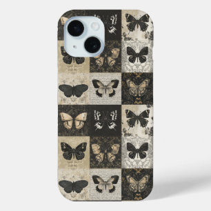 Coque Pour iPhone 15 Collage de papillon et de papillon