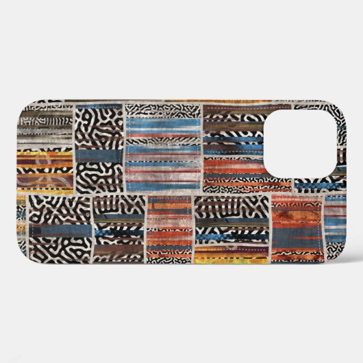 Coques Case-Mate iPhone Collage de patchwork : Motif de surface composée (Verso (horizontal))