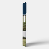 Coques Case-Mate iPhone Collage de photos avec monogramme rustique (Verso / Droite)