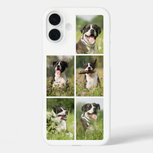 Coques iPhone 16 Plus Collage de photos de chien personnalisé pour anima