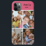 Case-Mate iPhone Case Collage de photos de famille rose 4 Photo I Phone<br><div class="desc">Gardez vos proches à proximité de ce coque iphone Family Photo Collage Rose 4-Picture, conçu pour présenter quatre de vos photos de famille préférées contre un arrière - plan rose doux et chaleureux. Ce coque Coque-Mate vous permet de personnaliser votre téléphone avec des moments précieux, capturant la joie et la...</div>