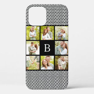 Case-Mate iPhone Case Collage de photos Monogramme personnalisé noir e