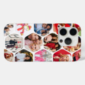 Coques Case-Mate iPhone Collage de photos multiples hexagone moderne (Verso (horizontal))