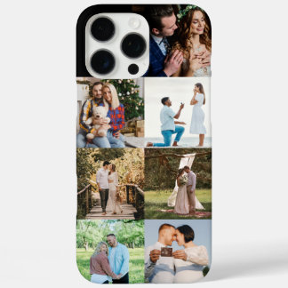 Coques iPhone 16 Pro Max Collage de photos personnalisé pour couple et fami