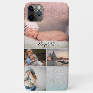 Case-Mate iPhone Case Collage de photos Rose Gold Votre Nom