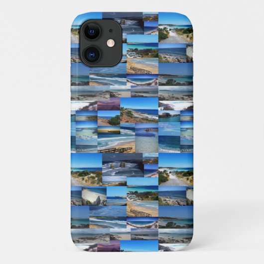 Coques Case-Mate iPhone Collage de photos sur la plage, (Dos)