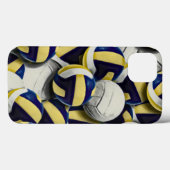 Coques Case-Mate iPhone Collage de volleyballs (Verso (horizontal))