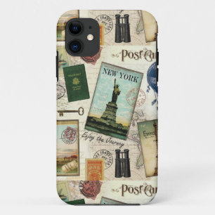 Etui iPhone Case-Mate collage de voyage vintage moderne