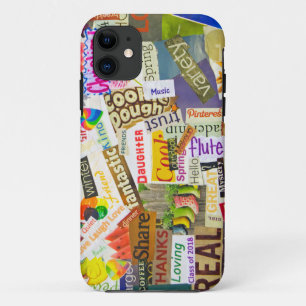 Coque iPhone 11 collage d'écrêtage de magazine