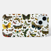 Coques Case-Mate iPhone Collage des papillons de nuit et des papillons de  (Verso (horizontal))