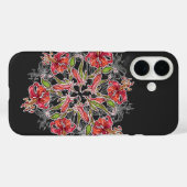 Coques Case-Mate iPhone Collage florissant de fleurs Lily (Verso (horizontal))