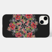 Coques Case-Mate iPhone Collage florissant de fleurs Lily (Verso (horizontal))