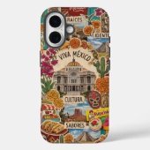 Coques Case-Mate iPhone Collage Mexicore Viva Mexico Fierté Scrapbook (Verso)