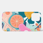 Coques Case-Mate iPhone Collage moderne floral sans couture motif. Exposit (Verso (horizontal))