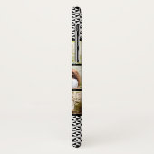 Coques Case-Mate iPhone Collage monogramme fait sur commande noir et blanc (Dos/Gauche)