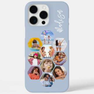 Coques iPhone 16 Pro Max Collage Multi Photo Simple Moderne Personnalisé