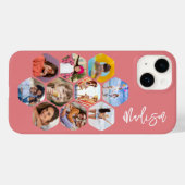 Coques Case-Mate iPhone Collage Multi Photo Simple Moderne Personnalisé (Verso (horizontal))