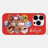 Coques Case-Mate iPhone Collage Multi Photo Simple Moderne Personnalisé (Verso (horizontal))